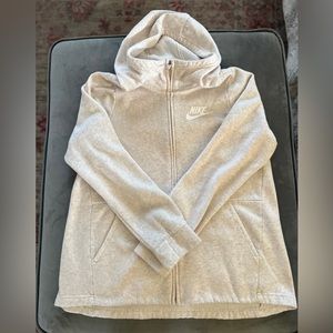 Nike oatmeal zip up
